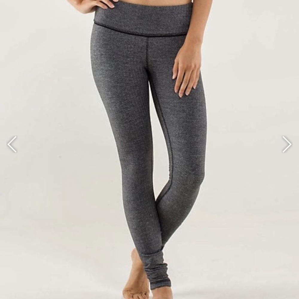 Lululemon gray textured legging